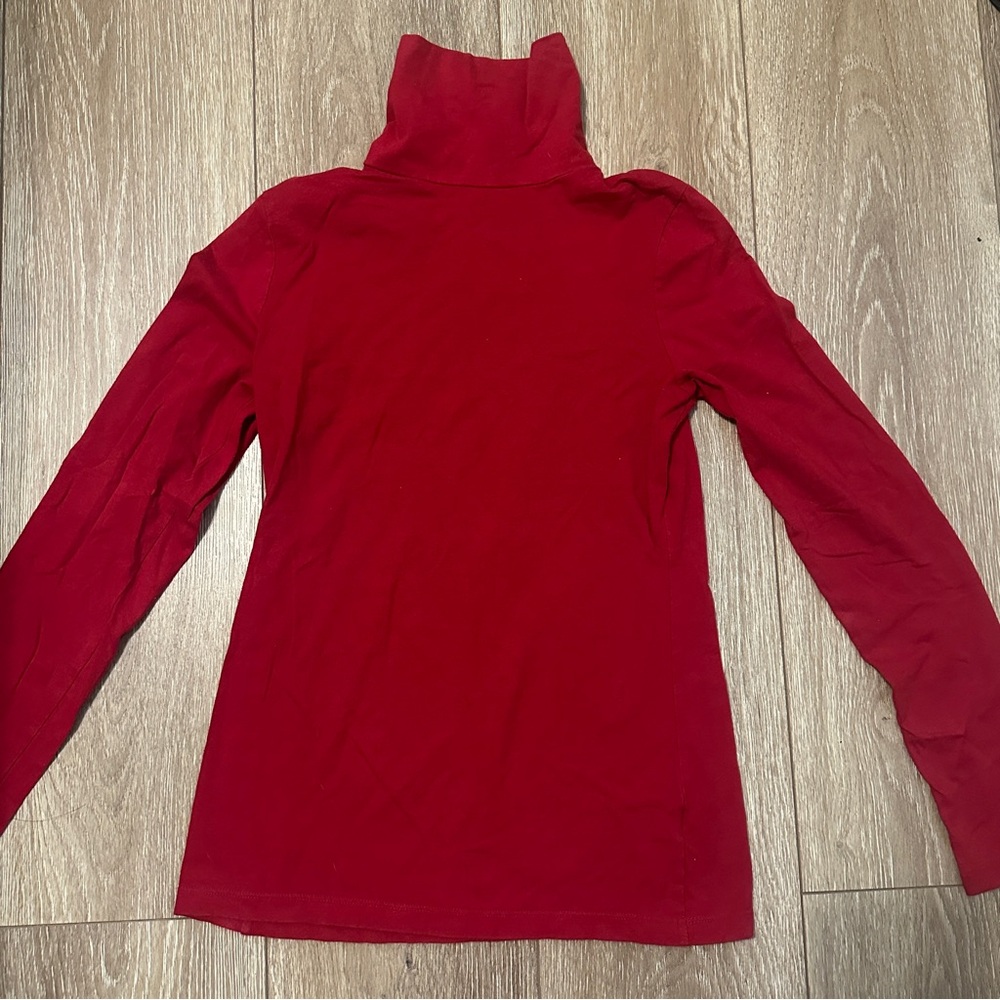 Merona Women’s Long Sleeve Red Turtleneck Top
